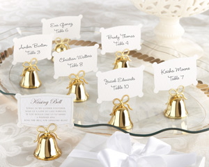 "Kissing Bell" Place Card/Photo Holder (Set of 24)-Bell Wedding Place Card Photo Holder,placecards, reception card, place card holders, card place holders, wedding table names, placecard holders, wedding table numbers, place card holder, wedding table number ideas, wedding table cards
