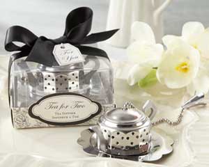 Tea for Two Teapot Tea Infuser-Tea Infuser Wedding Favors, coffee and tea wedding favors