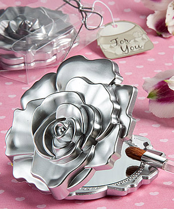 Realistic rose design mirror compacts-Realistic rose design mirror compacts