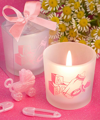 Favor Saver Collection Baby Girl Themed Candle Favors-Favor Saver Collection Baby Girl Themed Candle Favors