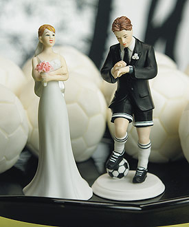 Soccer Player Groom Cake Topper-groom wedding cake topper, sports wedding cake topper, soccer wedding cake topper