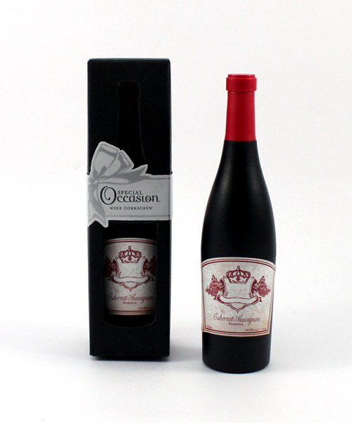 Wine Bottle Shaped Corkscrew in Gift Packaging-Wine Bottle Shaped Corkscrew in Gift Packaging
