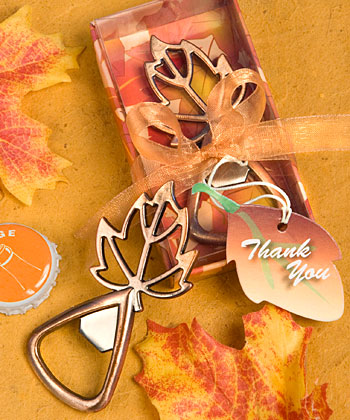 Autumn Magic Collection leaf design bottle openers-