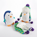 "Ice Caps" Penguin Plush and Hat for Baby-Ice Caps Penguin Plush and Hat for Baby