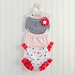 "Belle Bebe Bloomers" Set of 3 Bloomers for Baby (0-6 months)-Belle Bebe Bloomers Set of 3 Bloomers for Baby (0-6 months)