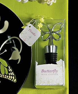 Butterfly Wine Stopper in Gift Packaging-Butterfly Wine Bottle Stopper Wedding Favor, wine for wedding, wine stopper, bottle stopper, bottle with stopper