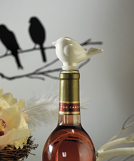 Ceramic Love Bird Bottle Stopper with Gift Packaging-Ceramic Love Bird Bottle Stopper 