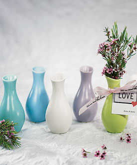 Mini Decorator Favor Vases - Set of 6-Mini Decorator Favor Vases