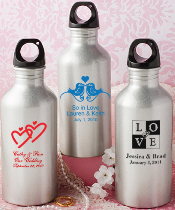 Personalized metal water bottle favors-Personalized metal water bottle favors