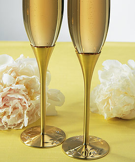 Venice Gold Toasting Flutes-