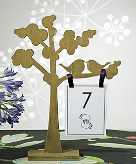 Wooden Die-cut Trees with "Love Birds" Silhouette - Set of 2 Assorted-placecards, reception card, place card holders, card place holders, wedding table names, placecard holders, wedding table numbers, place card holder, wedding table number ideas, wedding table cards