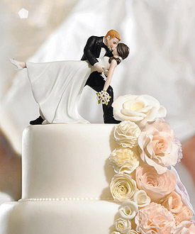A Romantic Dip Dancing Couple Romantic Wedding Cake Topper-A Romantic Dip Dancing Couple Romantic Wedding Cake Topper
