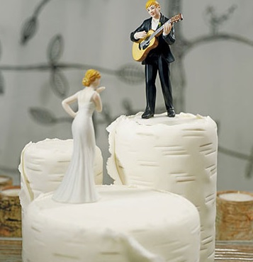 "LOVE SERENADE" GUITAR PLAYING GROOM FIGURINE-guitar cake topper
