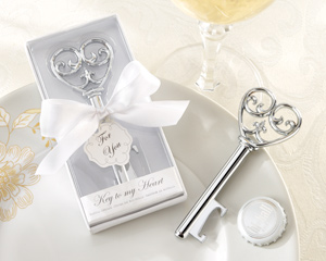 Simply Elegant Key To My Heart Bottle Opener-Simply Elegant Key To My Heart Bottle Opener