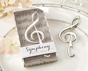 "Symphony" Chrome Music Note Bottle Opener-Symphony Chrome Music Note Bottle Opener