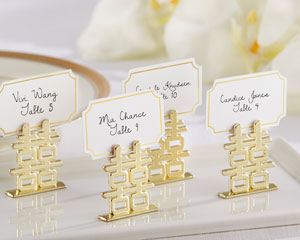 "DOUBLE HAPPINESS" PLACE CARD HOLDERS (SET OF 6)-DOUBLE HAPPINESS PLACE CARD HOLDERS (SET OF 6)