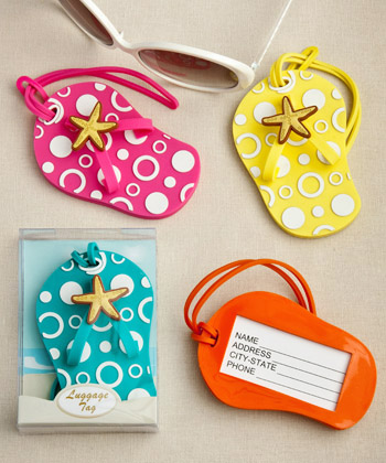 Flip Flop luggage tags in decorative 24 box (Set of 24)-Flip Flop luggage tags in decorative
