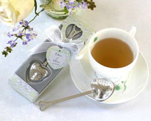 Tea Time Heart Tea Infuser in Tea-Time Gift Box-tea themed bridal shower favors