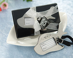 Airplane Luggage Tag in Gift Box with suitcase tag-