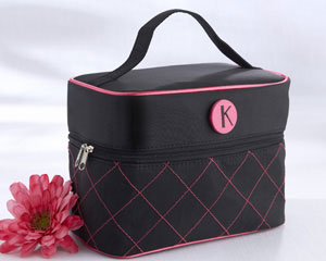 "The Cosmopolitan" Monogrammed Cosmetic Travel Bag-bridal monogrammed gift bag, bridesmaids gifts, bridesmaids gift, bridesmaids gift ideas, bridesmaid gift, wedding bridesmaid gifts