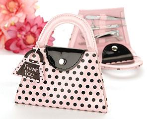 'Pink Polka Purse' Manicure Set-