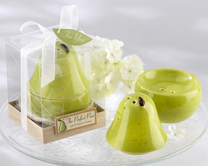 The Perfect Pair Ceramic Salt Pepper Shaker-salt pepper shaker favors