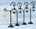 "Bourbon Street" Streetlight Place Card Holder with Coordinating Place Cards (Set of 4)-vintage wedding favors, vintage wedding place card holder, garden wedding place card holder, black and white wedding favors, placecards, reception card, place card holders, card place holders, wedding table names, placecard holders, wedding table numbers, place card holder, wedding table number ideas, wedding table cards