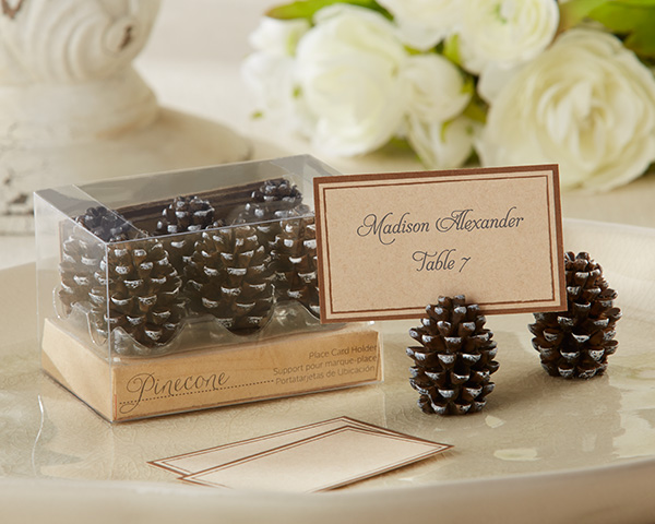 Pinecone Place Card/Photo Holders (Set of 6)-Pinecone Place Card/Photo Holders (Set of 6)