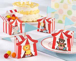 Big Top Circus Favor Box (Set of 24 Assorted)-Big Top Circus Favor Box (Set of 24 Assorted)