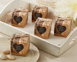 "Hearts in Love" Rustic Favor Box (Set of 24)-Hearts in Love Rustic Favor Box (Set of 24)