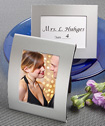 Matte silver metal place card/photo frames-Matte silver metal place card photo frames