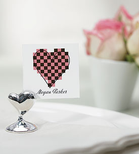 Swish Heart Place Card Holders - Set of 8-wedding place card holders, heart theme wedding place card holder, heart theme weddings, heart theme wedding decoration, heart theme wedding ideas