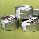 Round Tins with Clear Top Lids-Round Tin Wedding Favor Container