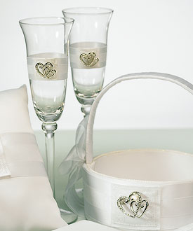 Classic Double Heart Toasting Set-