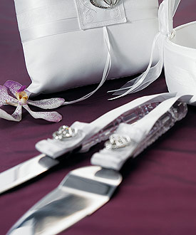 Classic Double Heart Cake Serving Set-heart theme wedding cake topper