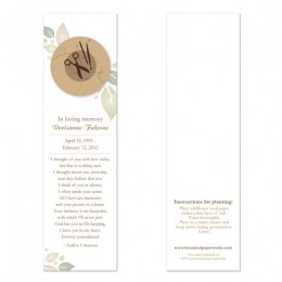Crafter Memorial Bookmarks-Butterfly Memorial Bookmarks