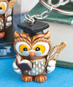 Wise Graduation Owl Key Ring-Wise Graduation Owl Key Ring