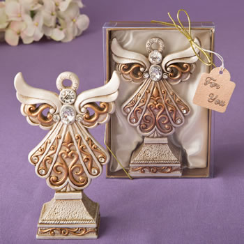 Antique ivory angel statue with a matte gold filigree detailing from fashioncraft-Antique ivory angel statue with a matte gold filigree detailing from fashioncraft,Favors For Communions, Favors For Christenings, Favors For Baptisms, Baptism & Christening Favors, promo items, giveaway ideas, Sunday school gifts, church marketing