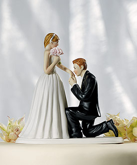 A "Cinderella Moment" Figurine - Wedding Cake Topper-romantic wedding cake topper