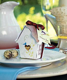 Sweet Bird House Favor Box - Set of 12-Sweet Bird House Favor Box
