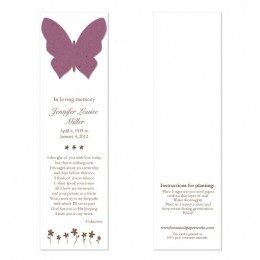 Butterfly Memorial Bookmarks-Butterfly Memorial Bookmarks