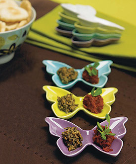 Ceramic Butterfly Dishes-Ceramic Butterfly Dishes, Butterfly candle Holders