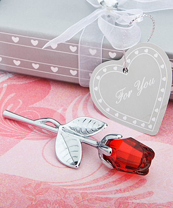 Choice Crystal Collection red rose favors-Choice Crystal Collection red rose favors