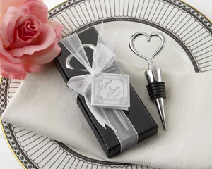 Chrome Heart Bottle Stopper in Showcase Display Box-Heart Bottle Stopper