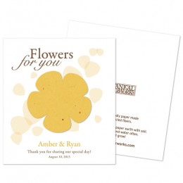 Classic Flower Plantable Seed Paper Favor-Classic Flower Plantable Seed Paper Favor