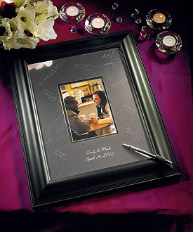 Framed Inscribable Signature Keepsake Mat Kit-alternative wedding guest book idea