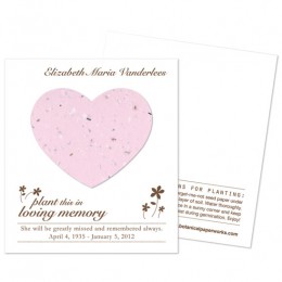 Heart Plantable Memorial Cards-Heart Plantable Memorial Cards