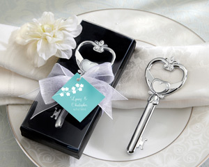 "Key To My Heart" Victorian Style Bottle Opener-Victorian Style Bottle Opener wedding favors
