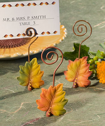 Leaf Design Place Card Holders-