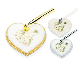 Pastel Bridal Bouquet Heart Base Pen Set-